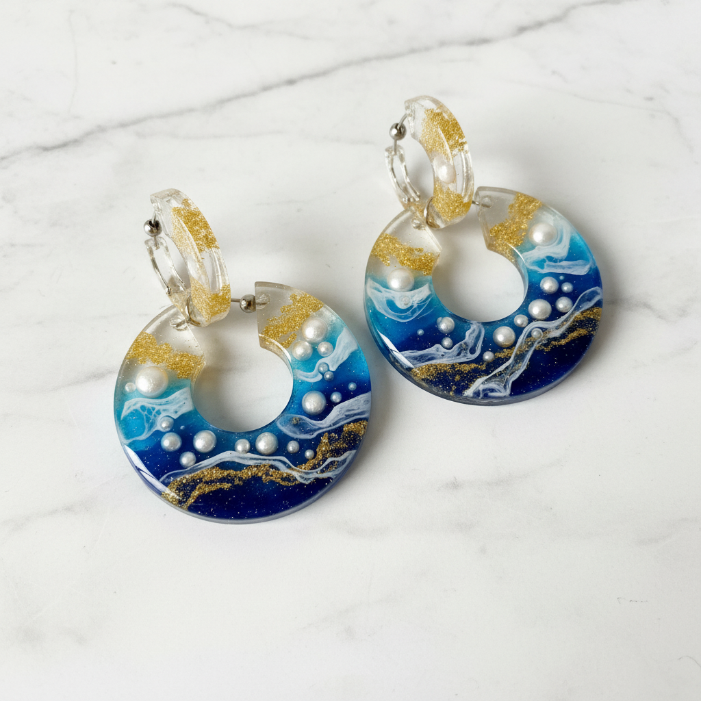 Earrings - Flat Lay