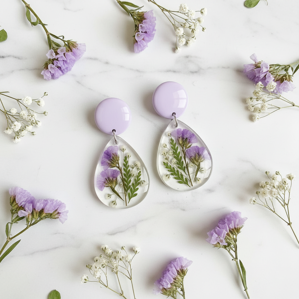 Earrings - Flat Lay